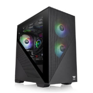 Gabinete Gamer Thermaltake Divider 170 Micro-Atx RGB Black. Sin Fuente