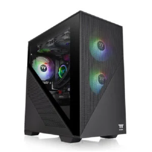 Gabinete Gamer Thermaltake Divider 170 Micro-Atx RGB Black. Sin Fuente