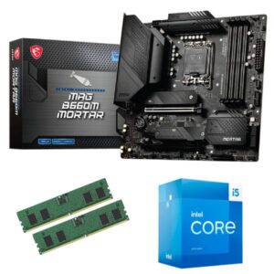 Combo - Motherboard Msi B660M Mortar - Procesador Intel Core i5 13400 - Memoria de 16Gb DDR5