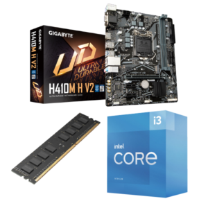 Combo Motherboard Gigabyte H410M H V2 + Intel Core i3 10105+ Memoria de 8gb