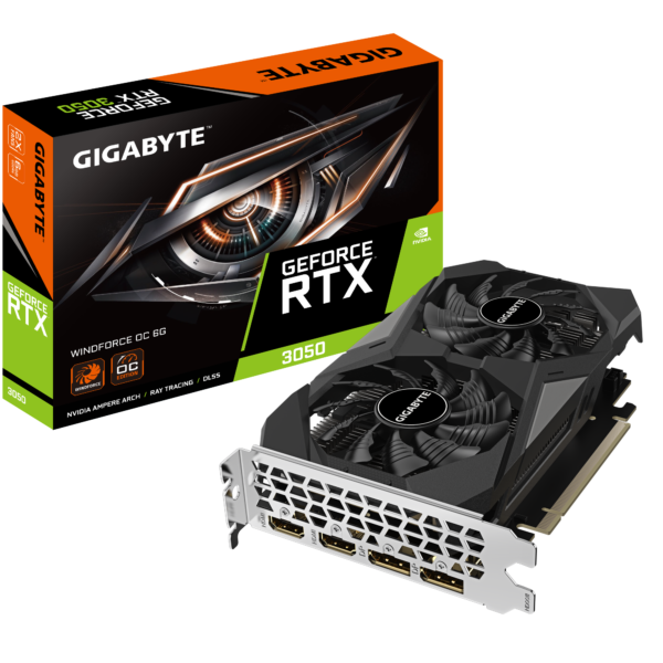 Placa De Video Gigabyte Nvidia GeforceRTX 3050 Windforce OC V2 6G