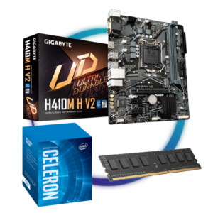 Combo – Mother Gigabyte H410M H V2 + INTEL Celeron G5905 + Memoria de 8GB