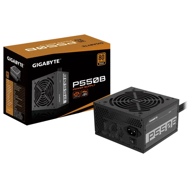 Fuente de Alimentación Gigabyte P550B. 550W. 80 Plus Bronce.