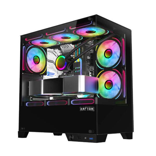Gabinete Gamer Raptor Thunder Strike TG x2 Mid-Tower RGB