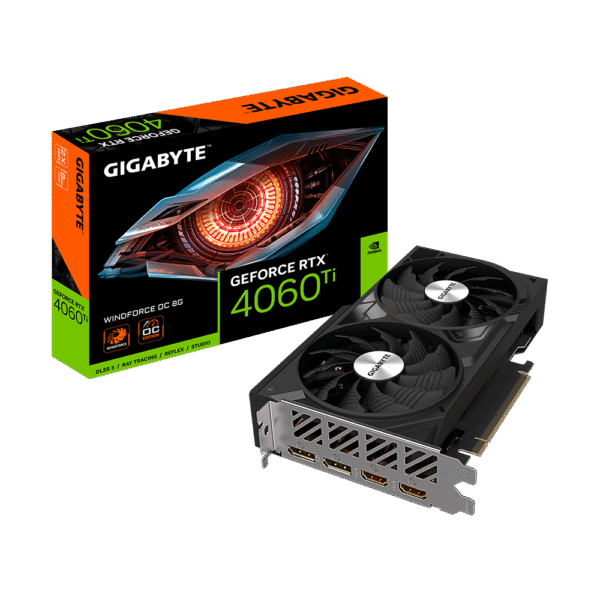 Placa De Video Gigabyte GeForce RTX 4060 Ti Winforce OC 8Gb