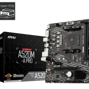 Motherboard MSI A520M-A PRO. Socket AM4